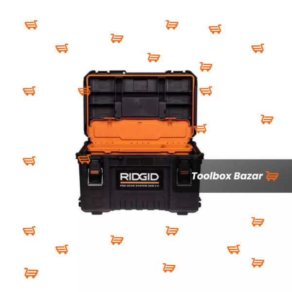 RIDGID Modular Tool Box Storage Black Water Dust Seal