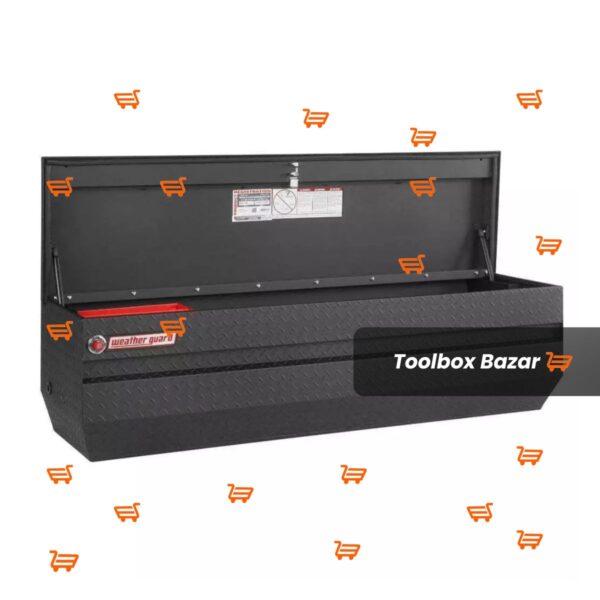 Weather Guard All Purpose Chest Tool Box: Black Aluminum