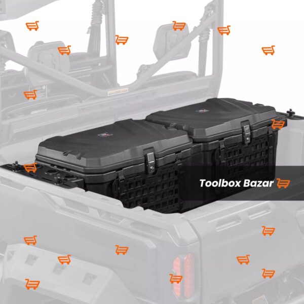 Polaris Ranger Tool Box_ Cargo Storage Bed Box