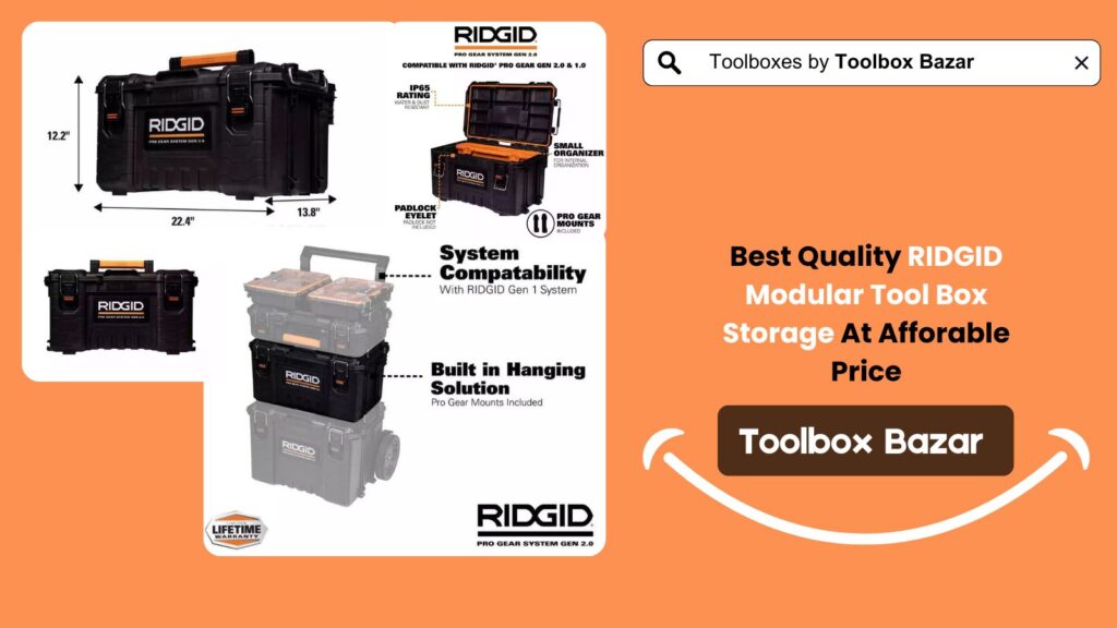 RIDGID Modular Tool Box Storage 